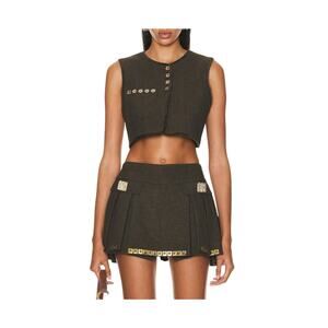 Raisa Vanessa Green Polyester Vest Top Size 40